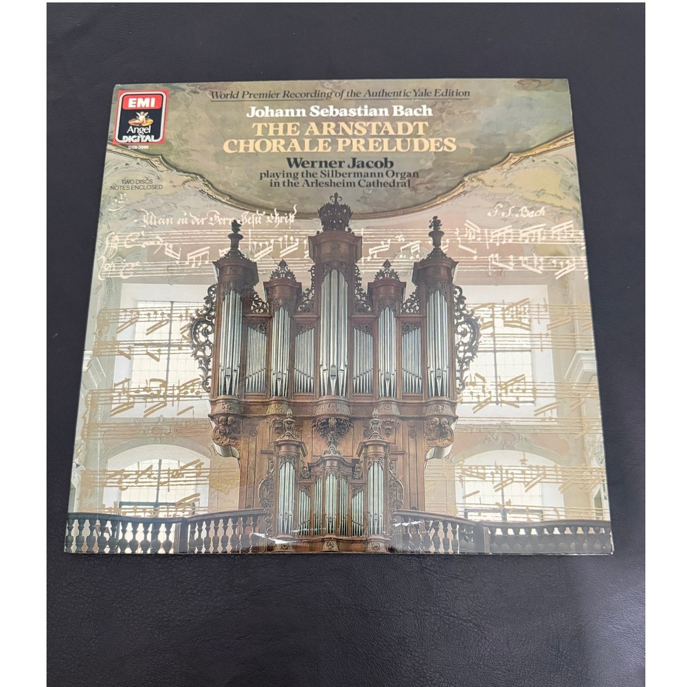 J.S. Bach The Arnstadt Chorale Preludes Werner Jacob 2 LP Vinyl Angel DSB-3986